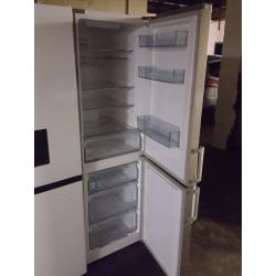 STAINLESS STEEL KENWOOD 6.3FT TALL FRIDGE FREEZER WITH HANDLES