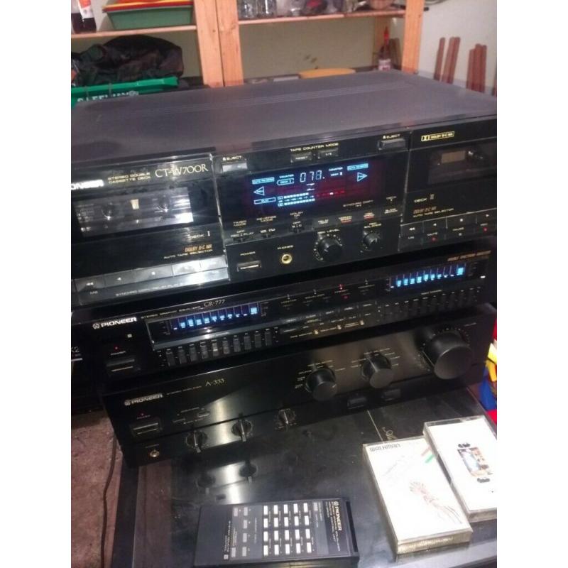 Pioneer Stereo Double Cassette Deck Recorder - Ct-w700r