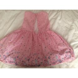 Pink flowery party dress age 6-7yrs