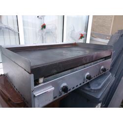 Gas hot plate catering trailer