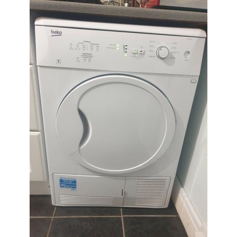 BEKO 7kg condenser tumble dryer.