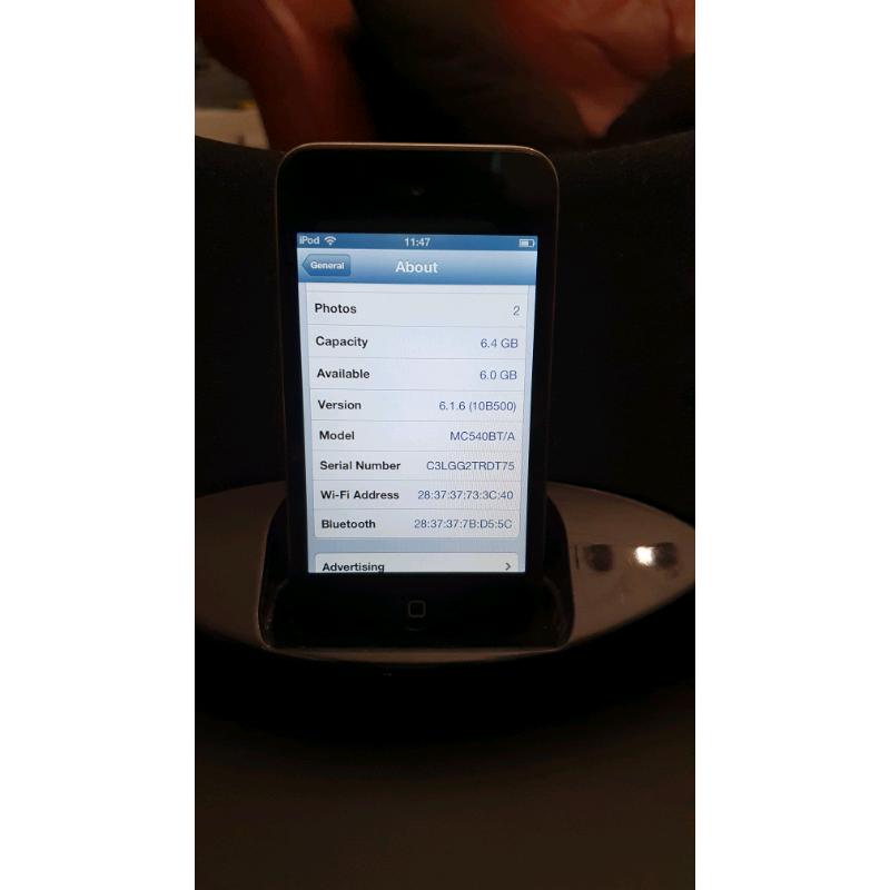 Ipod touch 4th gen with sound dock