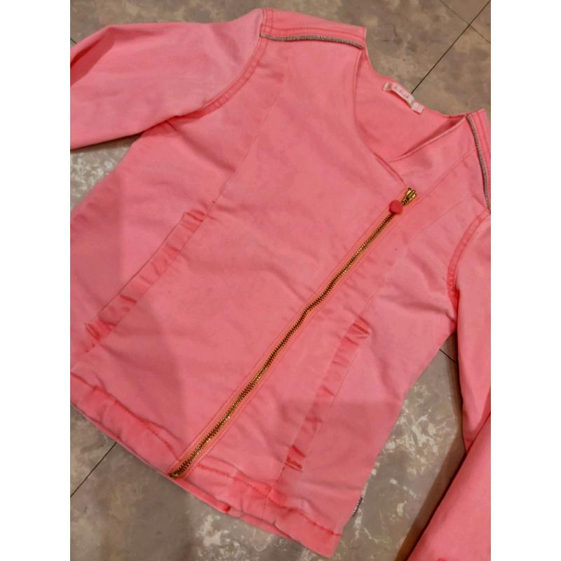 Girls Pink Billieblush Jean's Jacket age 8 years or 126cm