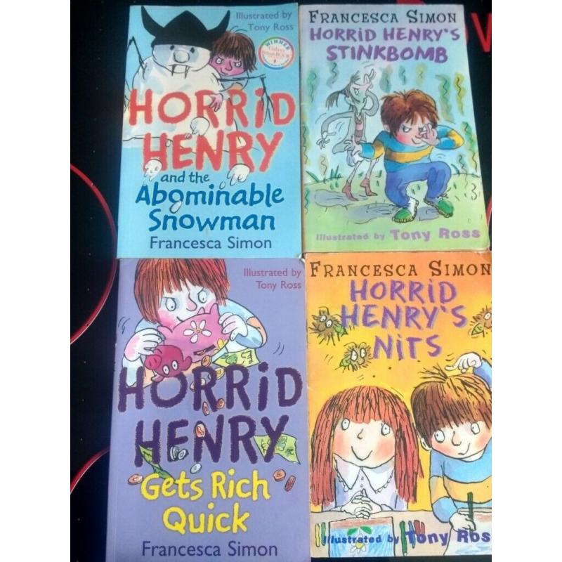 4 Horrid Henry books