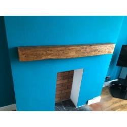 CUT TO EXACT SIZE beam mantle oak & pitch pine BELFAST NEWCASTLE can meet deliver stove fireplace