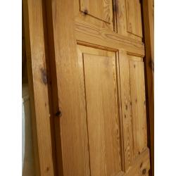 6 panel solid pine doors x3