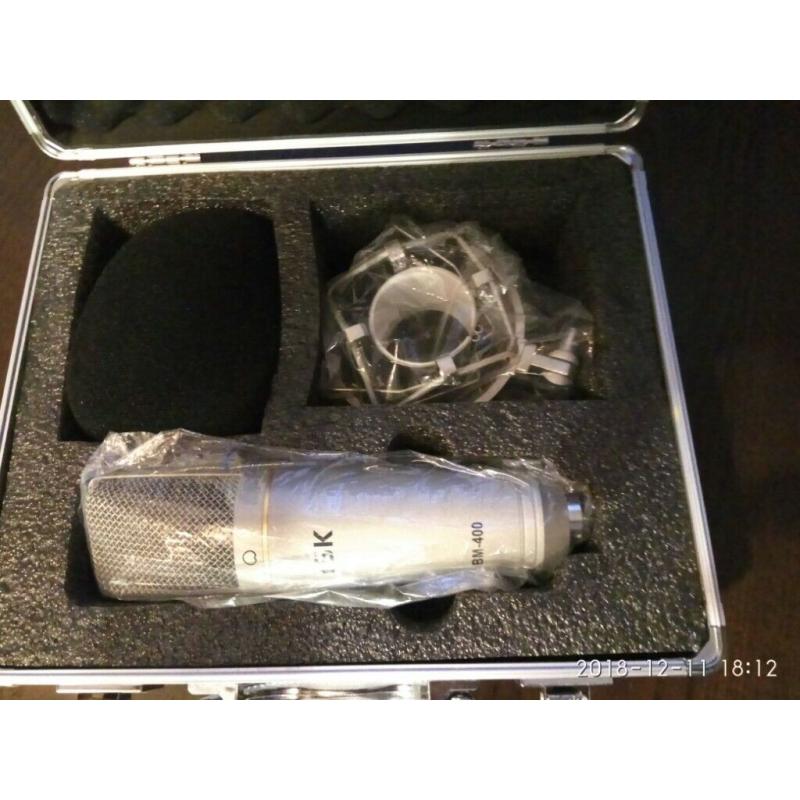 iSK BM-400 Studio Condenser Microphone + Shock Mount + Case