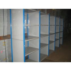 60 bays of dexion impex industrial shelving 2.4m high ( storage , pallet racking )