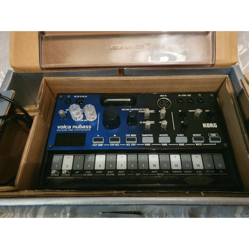 Korg Volca Nubass and new Dust cover