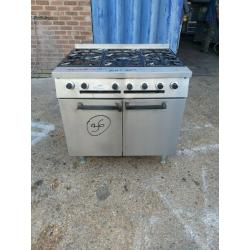 Falcon 6 burner cooker with oven heavy duty Nat gas with warranty huge stock..