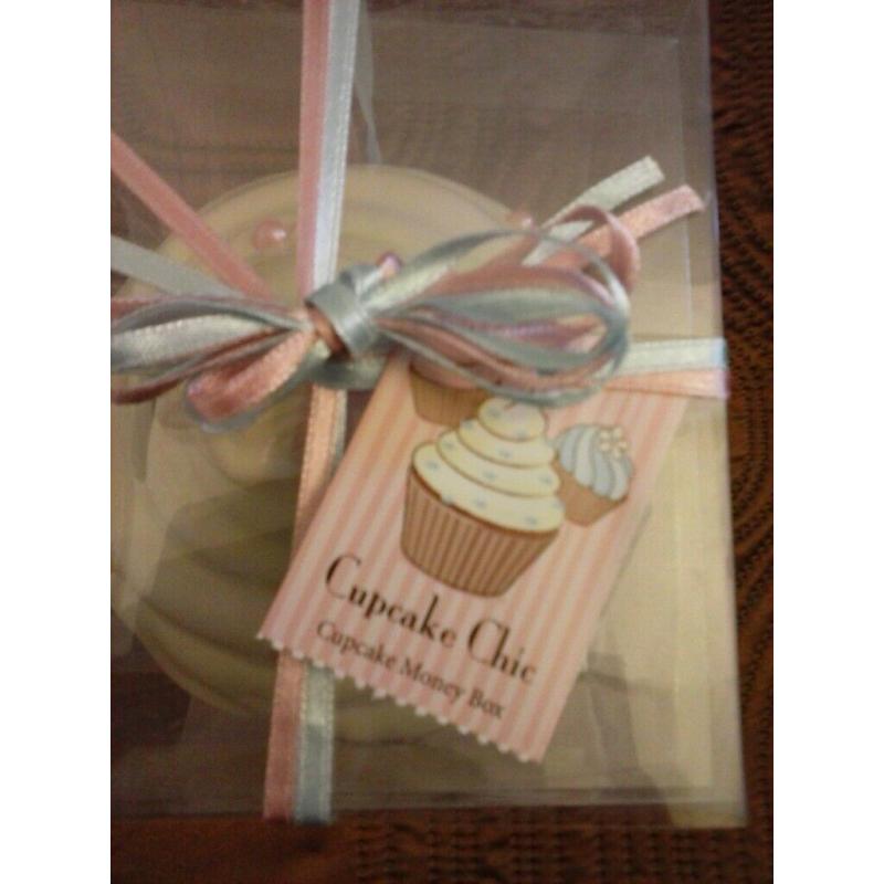 NEW CUTE CUPCAKE MONEY BOX