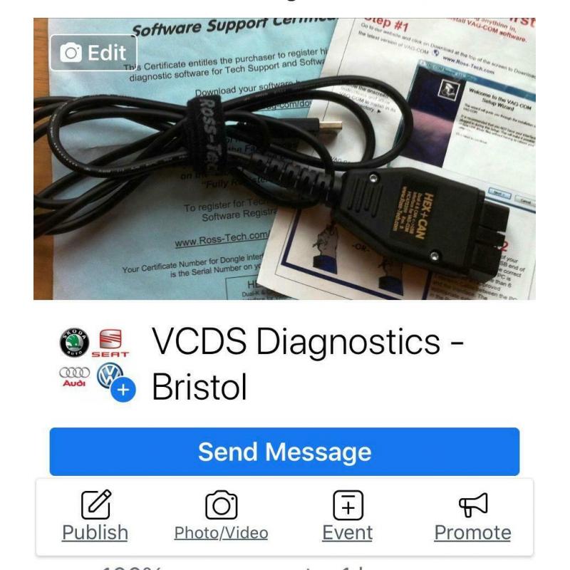 VCDS-VAG Com Diagnostics+ Coding+ Adaptation- Bristol