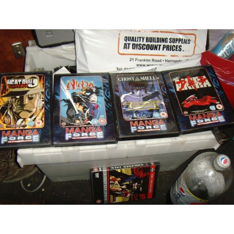 4 x manga force dvds