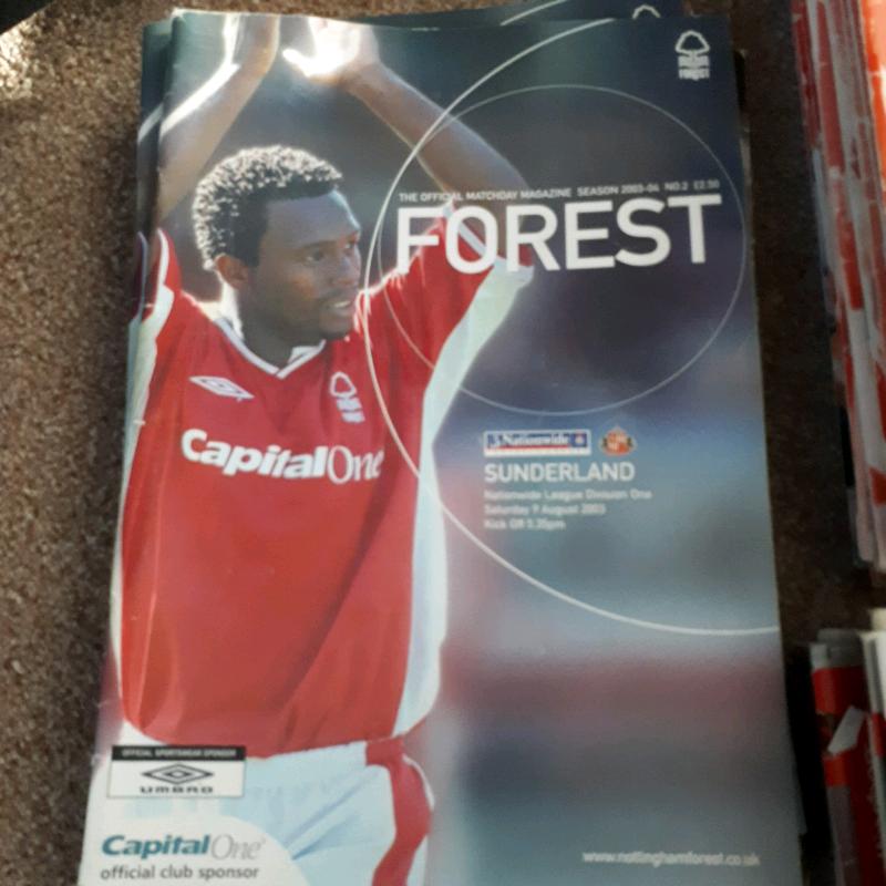 Nottingham forest programmes joblot only