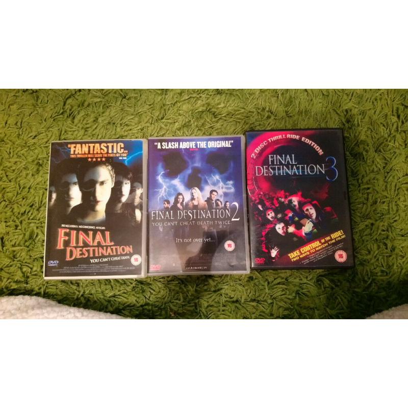 final destination 1, 2 , and 3.