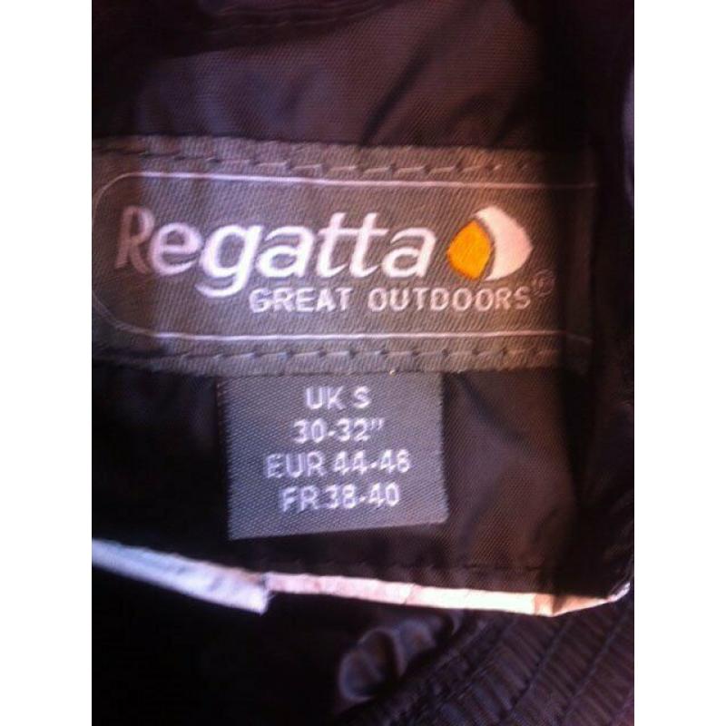 REGETTA UNISEX BLACK WATERPROOF WINDPROOF BREATHABLE TROUSERS - IDEAL FOR DofE