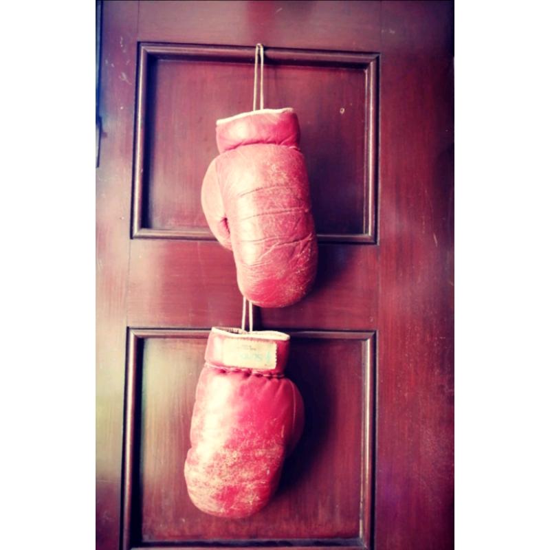 Vintage boxing gloves