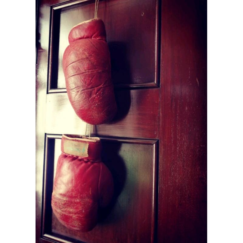 Vintage boxing gloves