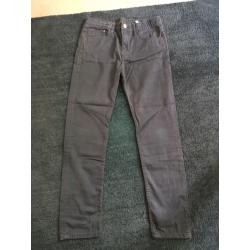 Smart navy chino style trousers age 11-12