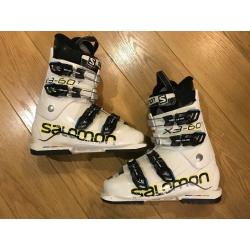 Salomon Junior Ski Boots X3 60T, size 25, White, used , very good condition