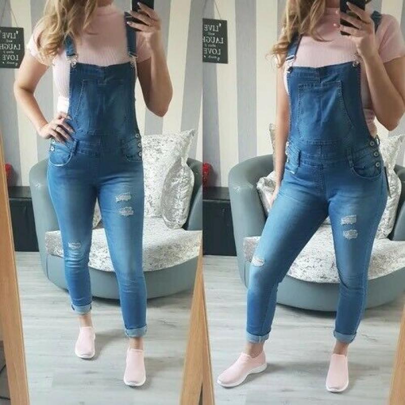 Denim dungarees