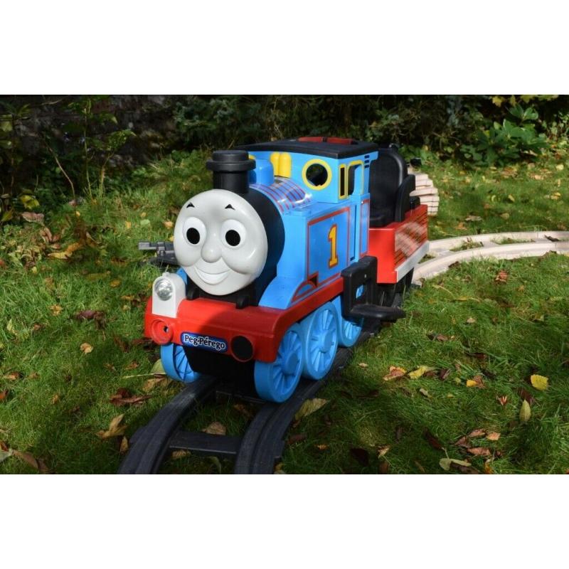 Thomas The Tank Engine Battery Powered Ride On Garden Toy With Oval Track By Per Perego