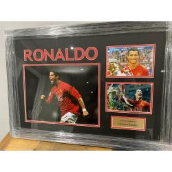 Large Cristiano Ronaldo Signed Montage with COA