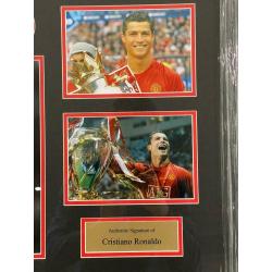 Large Cristiano Ronaldo Signed Montage with COA