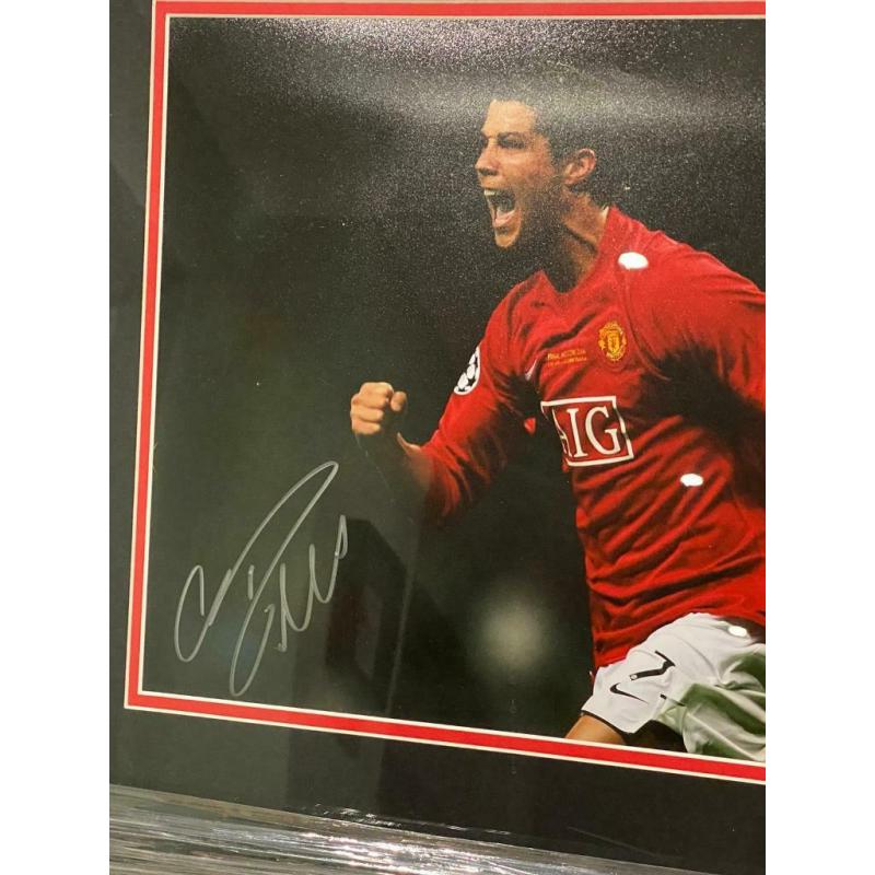 Large Cristiano Ronaldo Signed Montage with COA