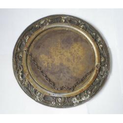 Antique Victorian Art Nouveau Mirror, brass, 19th century