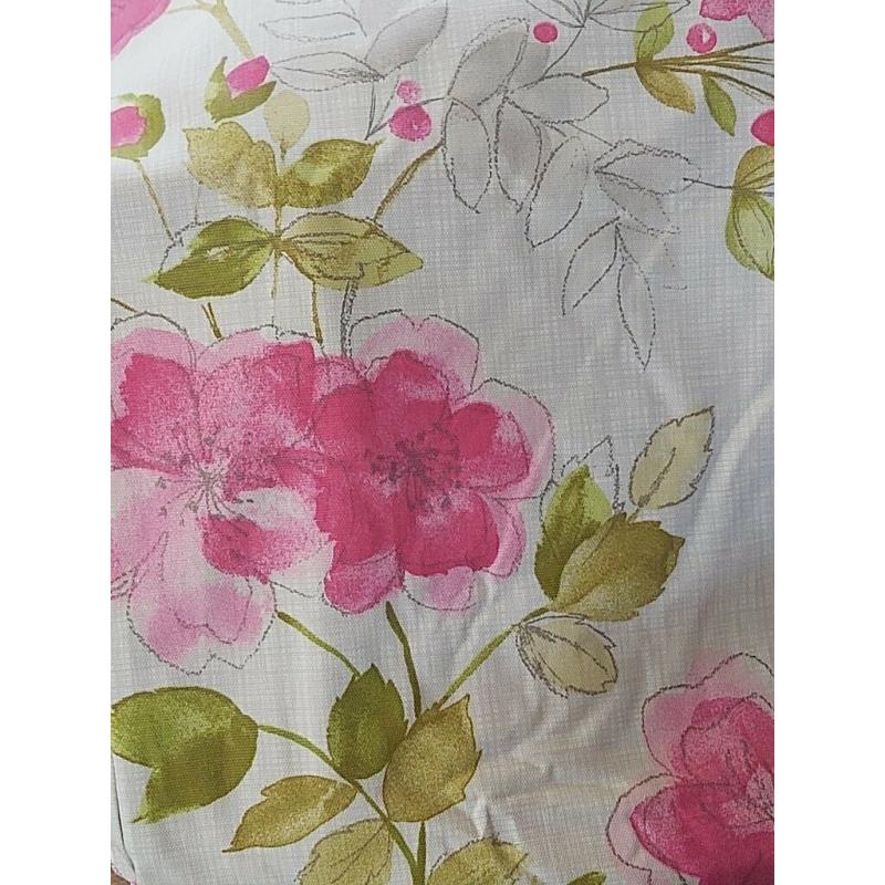 3 Pairs Next Pink and Green Floral Curtains