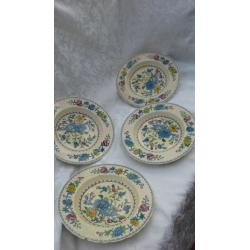 4 Masons Ironstone soup plates