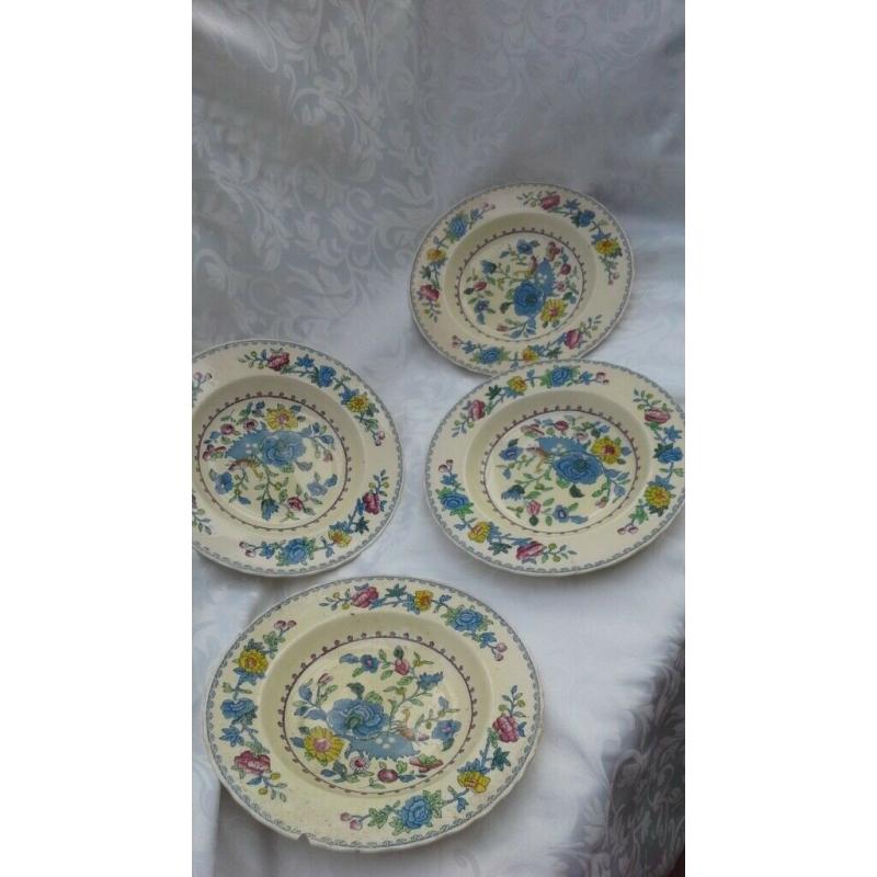 4 Masons Ironstone soup plates