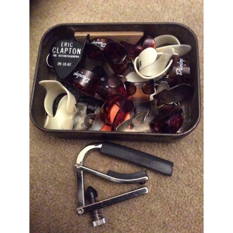 Guitar Capo and Picks