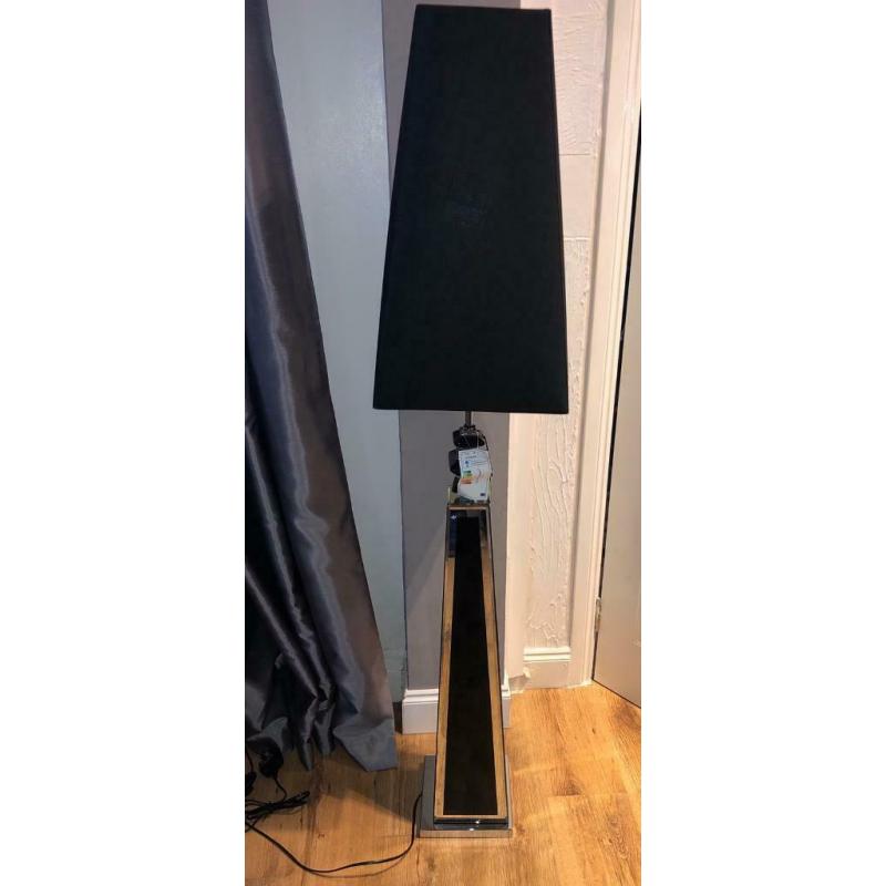 Black and Silver Standing Lamp