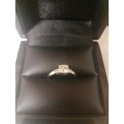 Diamond solitaire ring