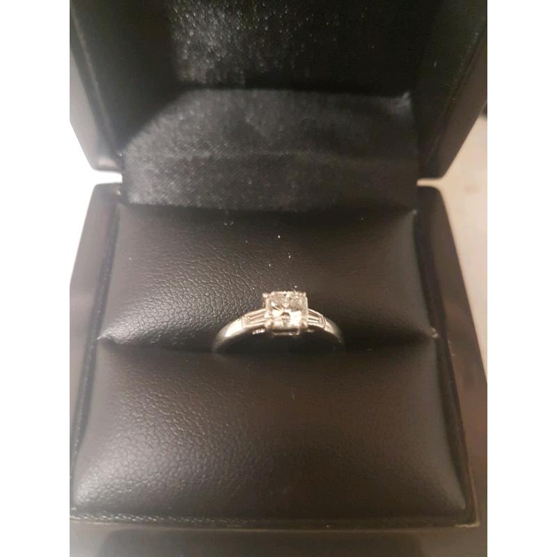 Diamond solitaire ring