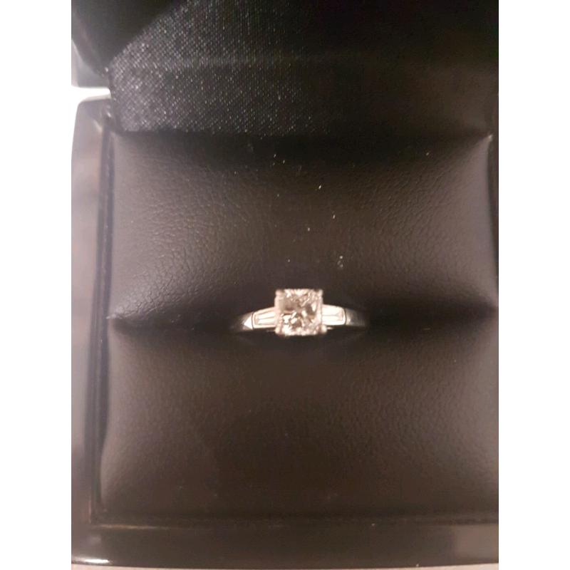 Diamond solitaire ring