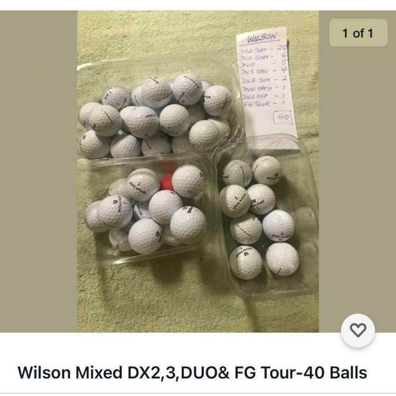 Wilson Mixed Golf Balls-40