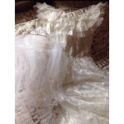 Wedding dress an vail