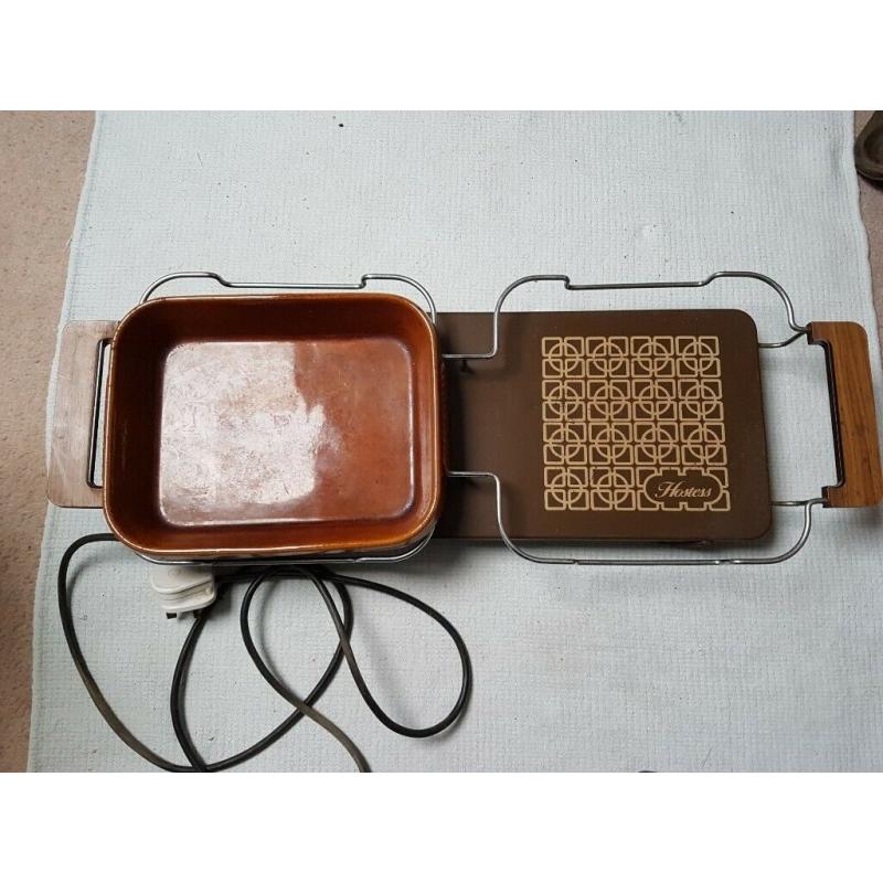 Philips Hostess Hotplate and ceramic serving dish