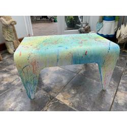 Coffee Table Paint Splatter