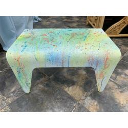 Coffee Table Paint Splatter