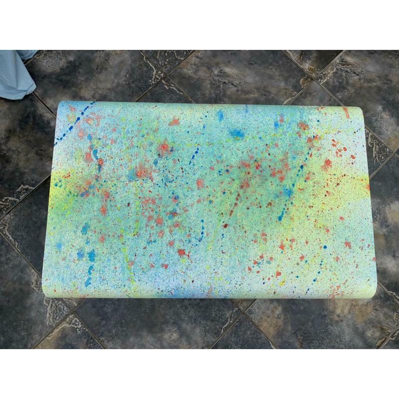 Coffee Table Paint Splatter