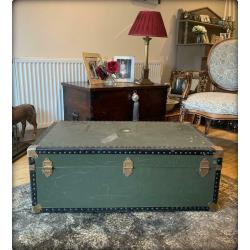 Large Vintage Mossman Steamer Travel Trunk/Case/Chest